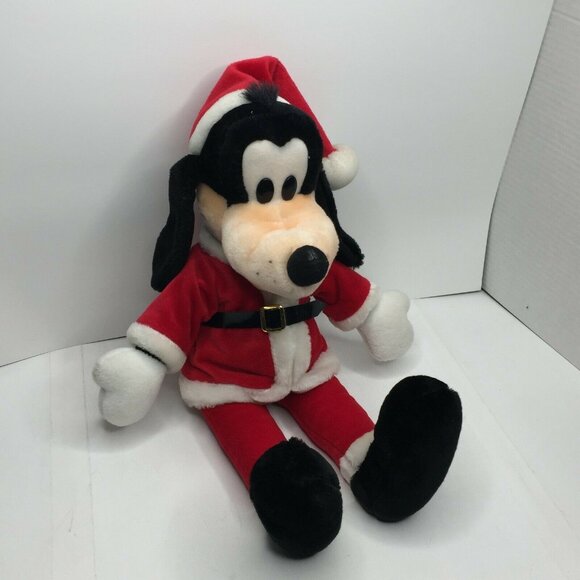 Disney Goofy Plush 18" Santa Claus Stuffed Toy Christmas Holiday Stuffie - Picture 3 of 9